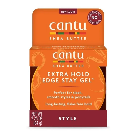 Cantu Shea Butter For Natural Hair Extra Hold Edge Stay Gel 64g