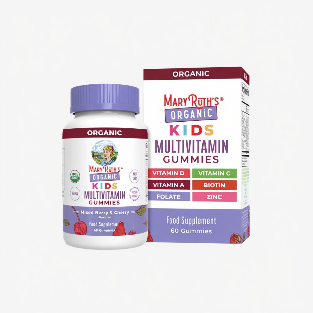 Kids Multivitamin Gummies - Mixed Berry & Cherry - 60 gummies