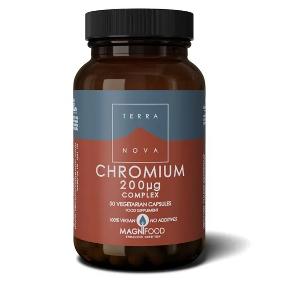 Terranova Chromium 200ug Complex Vegicaps 50 Vegicaps