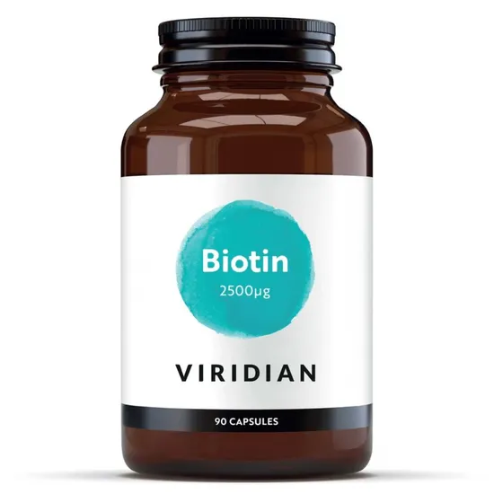 Viridian Biotin 2500ug Veg Capsules 90 Capsules