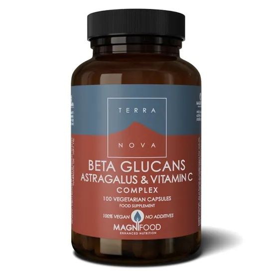 Terranova Beta Glucans, Astragalus & Vitamin C Complex 100 Capsules