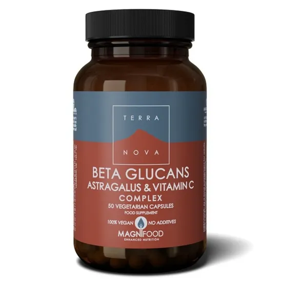 Terranova Beta Glucans, Astragalus & Vitamin C Complex 50 Capsules
