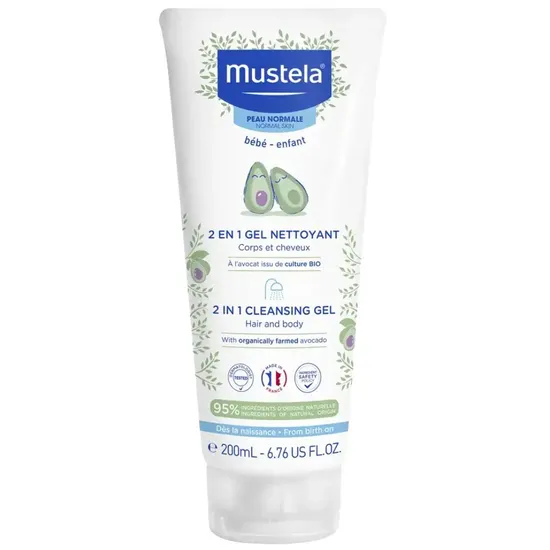 Mustela 2 In 1 Cleansing Gel 200ml