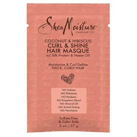 Shea Moisture Coconut & Hibiscus Curl & Shine Hair Masque 57g
