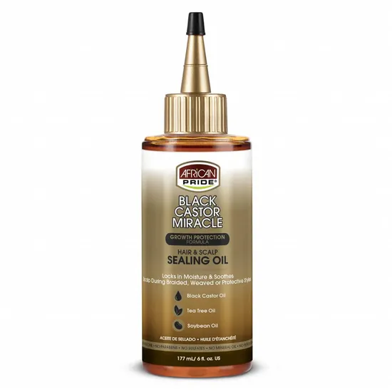 African Pride Black Castor Miracle Hair & Scalp Sealing Oil 177ml