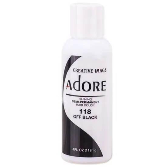 Adore Semi-Permanent Hair Colour Off Black