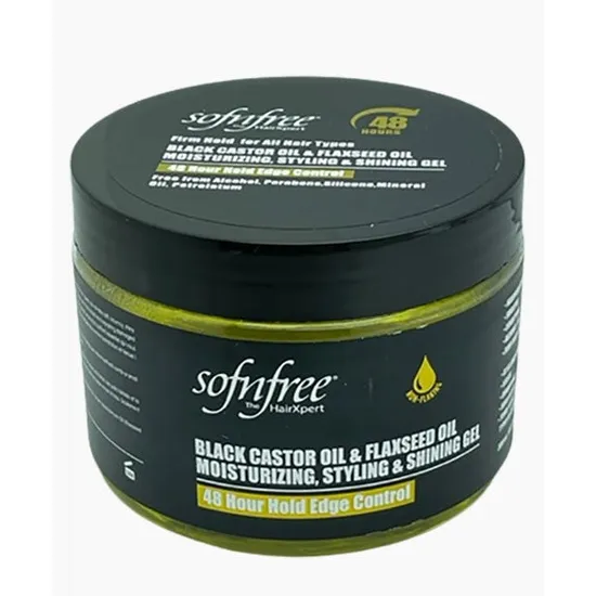 Sofn’Free Black Castor Oil & Flaxseed Oil Moisturising, Styling & Shining Gel 300ml