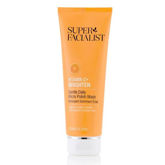 Super Facialist Vitamin C + Brighten Daily Gentle Micro Polish Wash 125ml