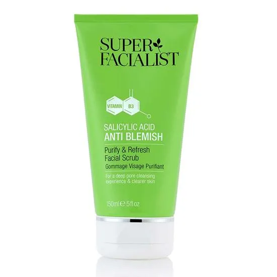 Super Facialist Salicylic Acid Anti Blemish Purify & Refresh Facial Scrub 150ml