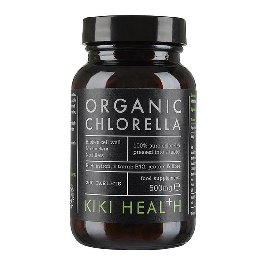 KIKI Health Organic Chlorella Tablets 200 Capsules
