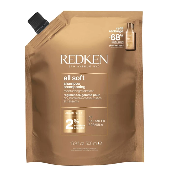 Redken All Soft Shampoo 500ml – Refill