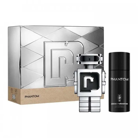 Paco Rabanne Phantom Gift Set 100ml EDT + 150ml Deodorant Spray