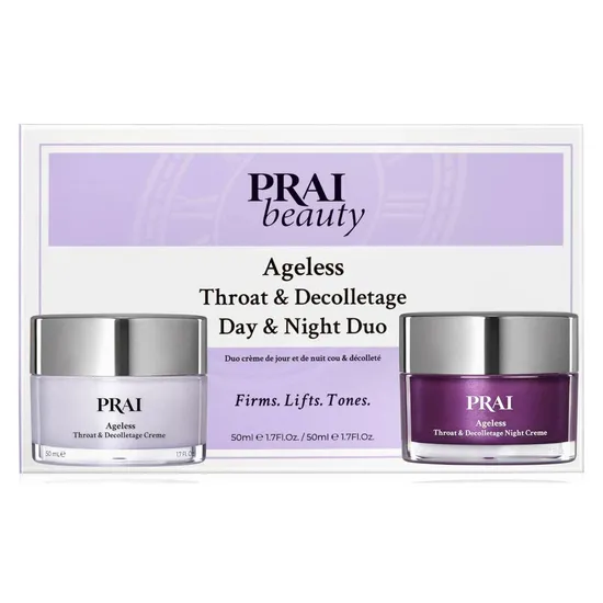 PRAI AGELESS Throat & Decolletage Day & Night Rescue Duo