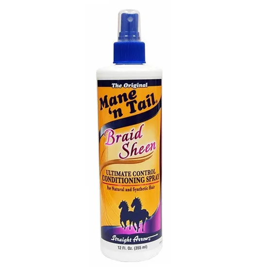 Mane ‘n Tail Braid Sheen Spray Conditioner for natural / synthetic hair control