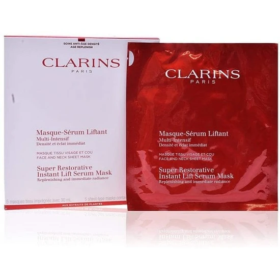 Clarins Super Restorative Instant Lift Serum Mask 5 Masks