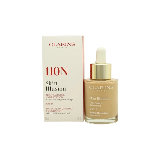 Clarins Skin Illusion Natural Hydrating Foundation SPF 15 110N Honey