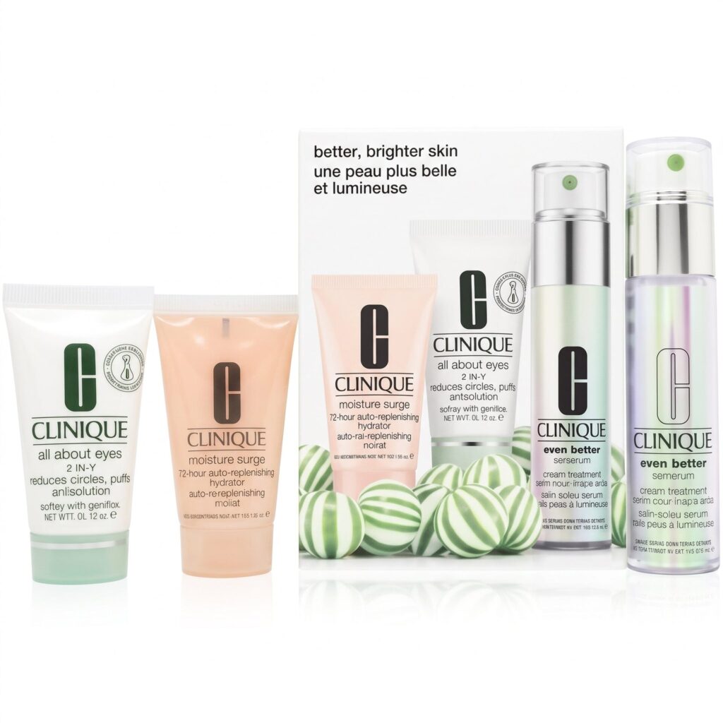 Clinique Even Better Gift Set 30ml Perfecting Serum + 30ml Moisturizing Gel Cream + 30ml Exfoliating Jelly - 30ml