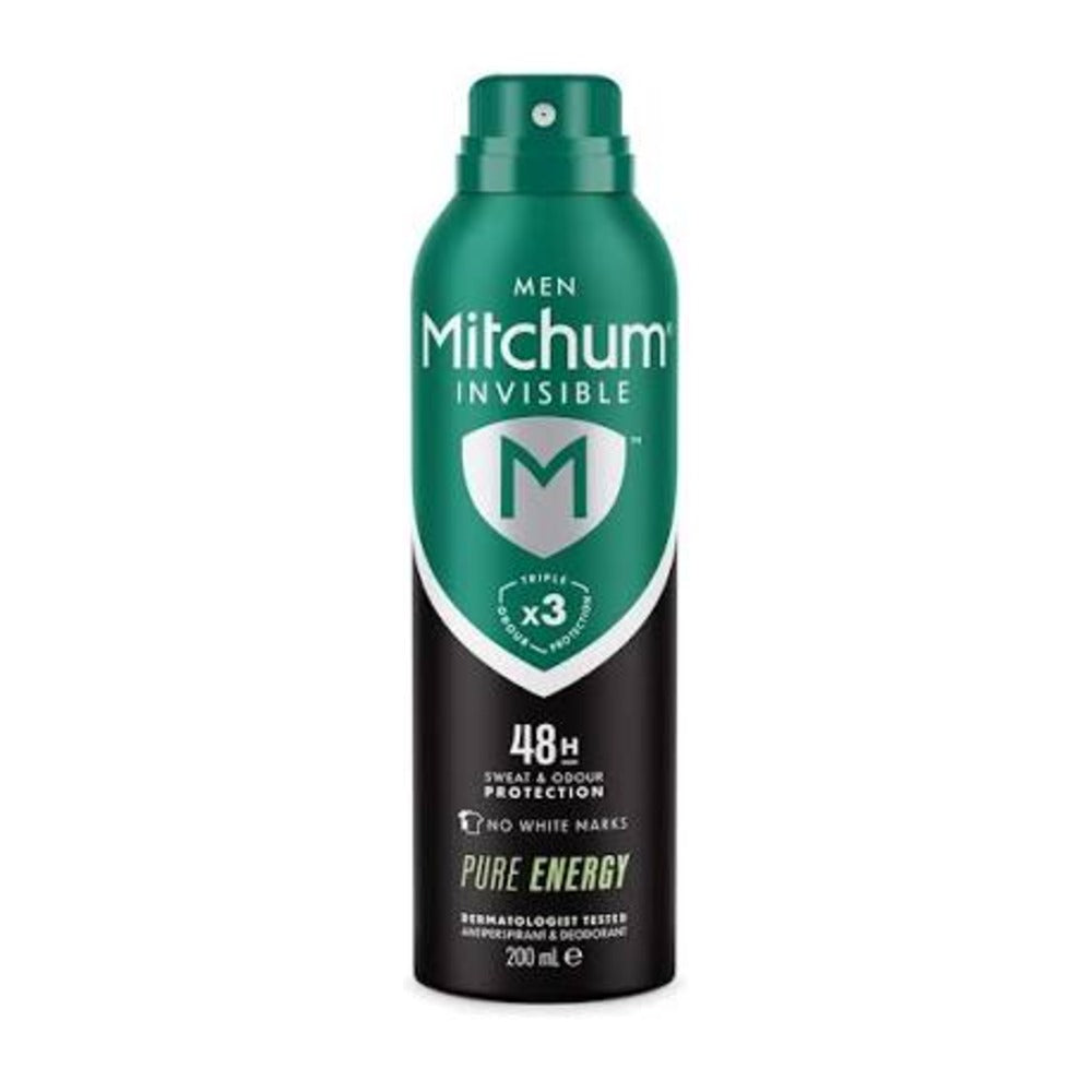 Mitchum Invisible 48hr Pure Energy Antiperspirant Deodorant Spray 200ml