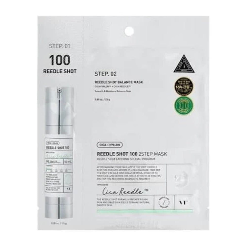 Vt Cosmetics Reedle Shot 100 2-step Face Mask - 1 Face Mask (25g)