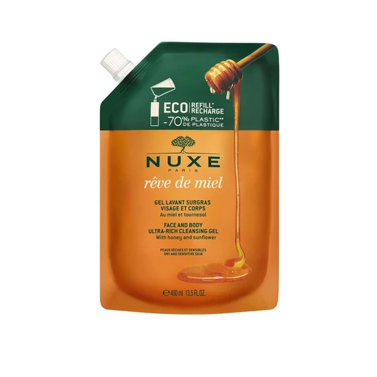 Nuxe Reve De Miel Face & Body Ultra Rich Cleansing Gel 400ml – Eco-Refill