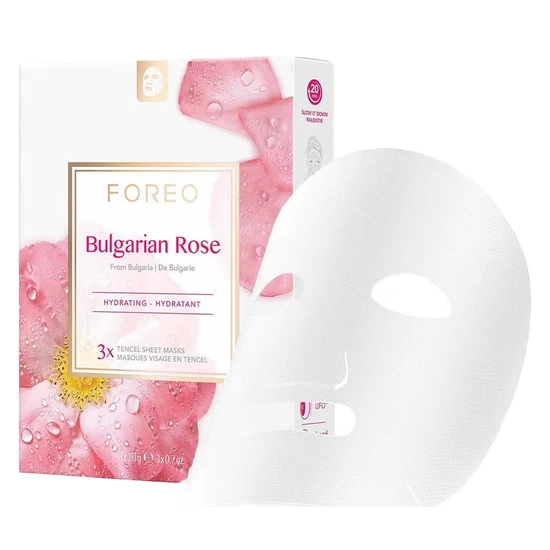 FOREO UFO Bulgarian Rose Moisture-Boosting Face Mask 3 Pack