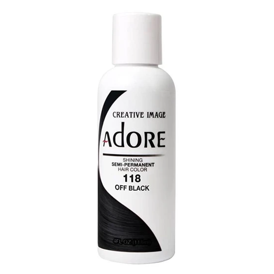 Adore Semi-Permanent Hair Colour Off Black