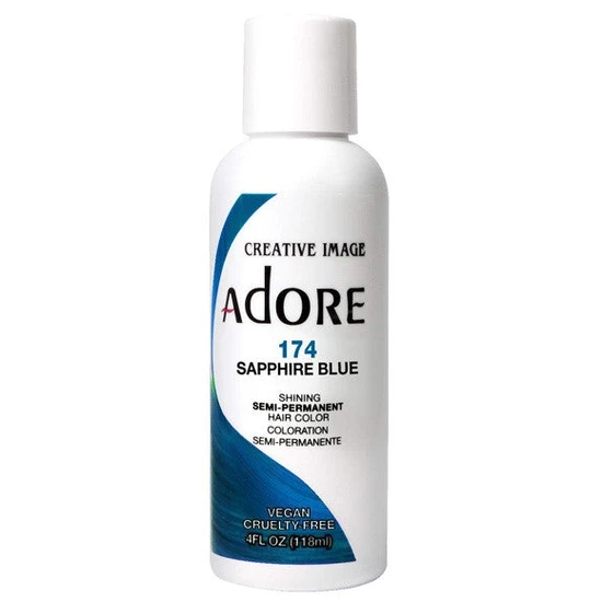 Adore Semi-Permanent Hair Colour Sapphire Blue