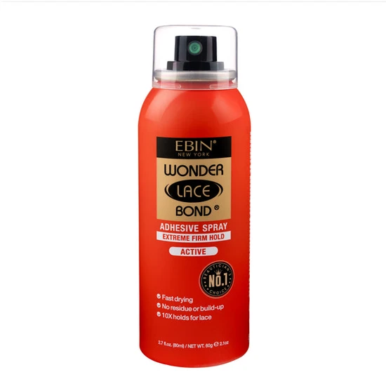 Ebin New York Wonder Lace Bond Adhesive Spray Extreme Firm Hold Active 80ml