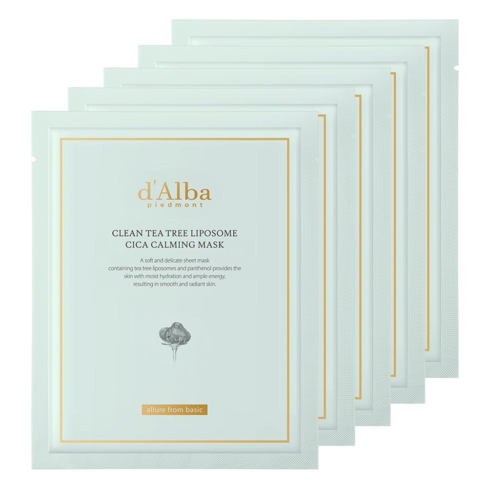 Clean Tea Tree Liposome Cica Calming Mask, 5ea, 1pack